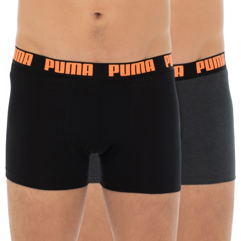 Puma_2-erSet_Boxers_Grau&Schwarz