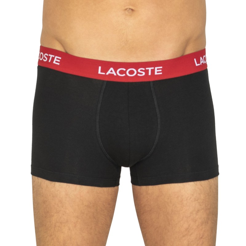 Lacoste 5-er Set Trunks Schwarz mit verschiedenfarbigem Webbund