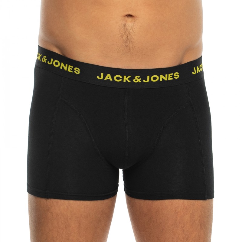 Jack&Jones_5-erSet_Trunks_Schwarz_mitverschiedenfarbigemWebbund