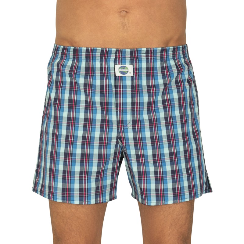 D.E.A.L International Boxershorts Blau & Rot kariert günstig online kaufen