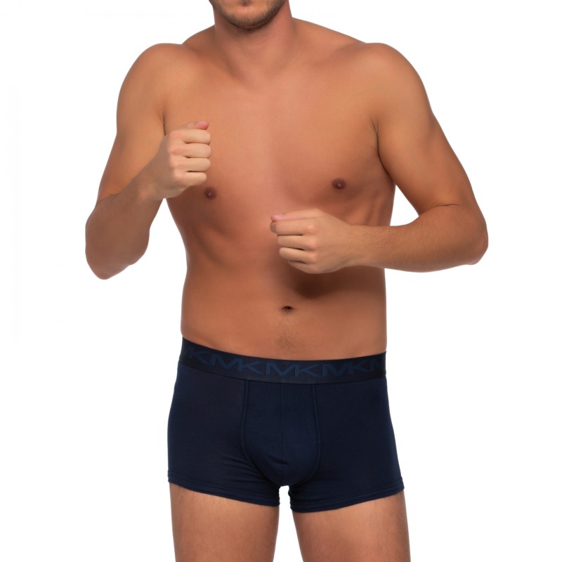 Boxerman_Boxershorts_Herrenunterwäsche_Michael Kors_3-er Set_Trunks_SchwarzBlau Grau