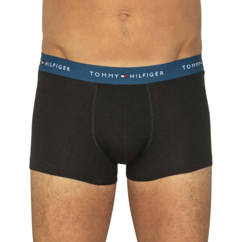 TommyHilfiger_3-erSet_Trunks_Schwarz_mitverschiedenfabigemWebbund