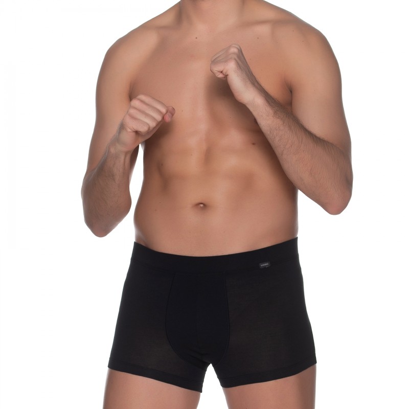Boxerman_Hanro_Trunks_Schwarz