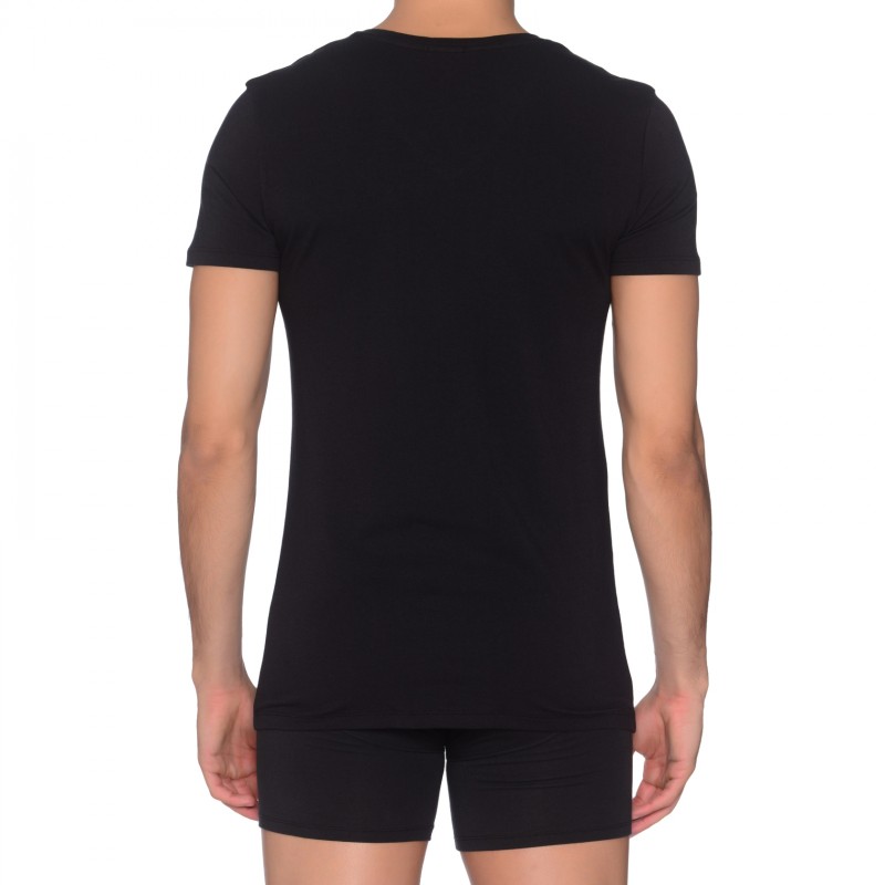 Diesel_V-Neck T-Shirt_schwarz_3