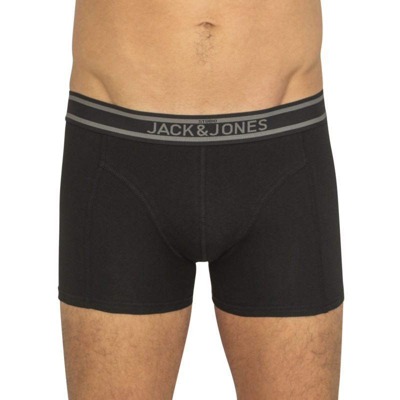 Jack&Jones_5-er_Set_Trunks_Schwarz_Grau_&_Blau_verschiedenfarbigen_Webbund