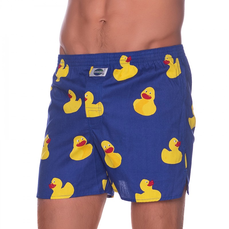 Boxerman_Herrenunterwäsche_D.E.A.L International_Boxershorts_Blau mit Enten
