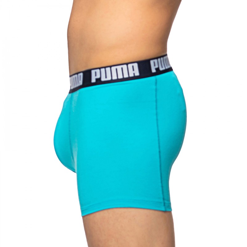 Boxerman_Herrenunterwäsche_Boxershorts_Puma_2-er Set_Basic Boxer_Blau Türkis