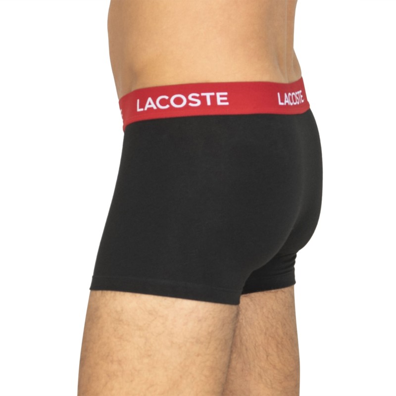 Lacoste 5-er Set Trunks Schwarz mit verschiedenfarbigem Webbund