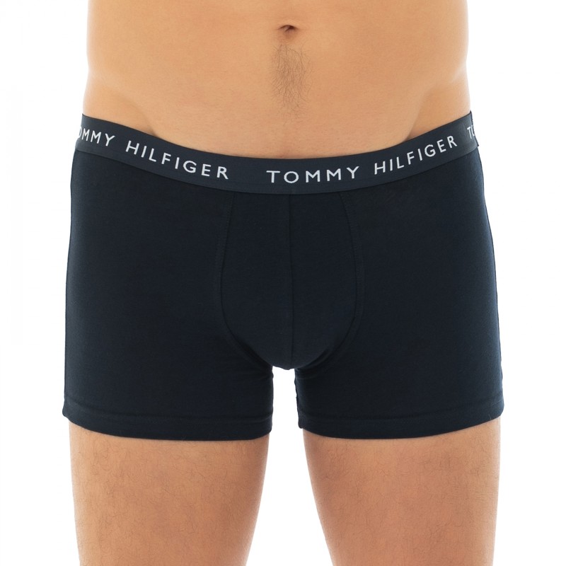 TommyHilfiger_3-erSet_Trunks_Dunkelblau_mitverschiedenfarbigemWebbund