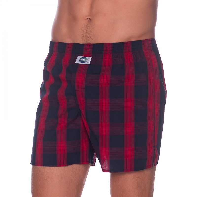 Boxerman_Herrenunterwäsche_D.E.A.LInternational_Boxershorts_Rot_kariert