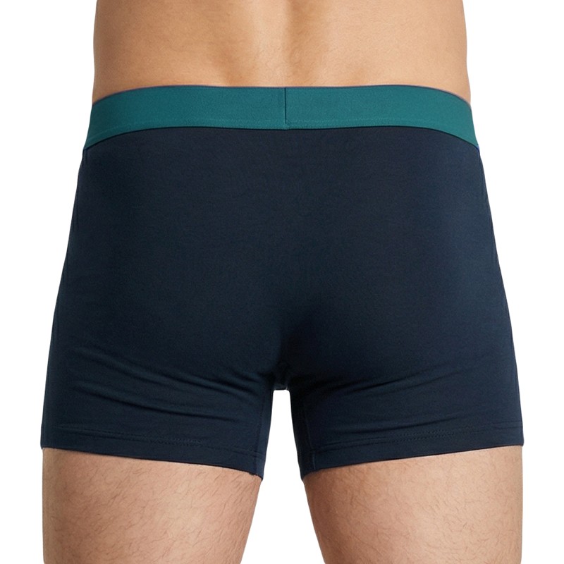 Schiesser_3-er Set_Shorts_Schwarz_mit_mehrfarbigen_Webbund