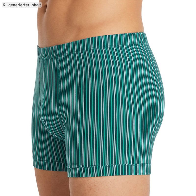 Schiesser_3-erSet_Trunks_Blau_GrünWeißGestreift