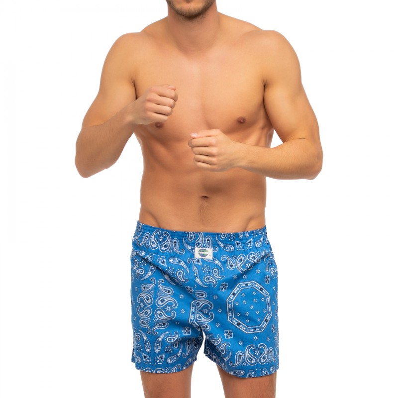 Boxerman_Herrenunterwäsche_D.E.A.LInternational_Boxershorts_Blau_Bandana