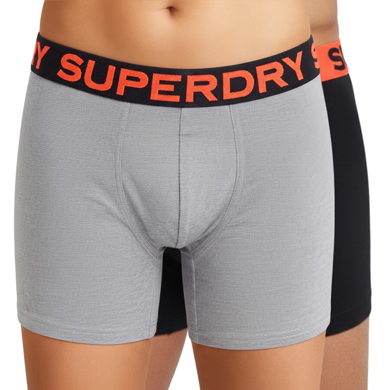 Superdry_Trunks_2erSet_Grau_Schwarz
