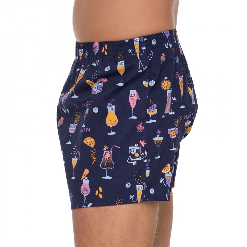 Boxerman_Herrenunterwäsche_Lousy Livin_2 Set_Boxershorts_Blau Lila_Motiv