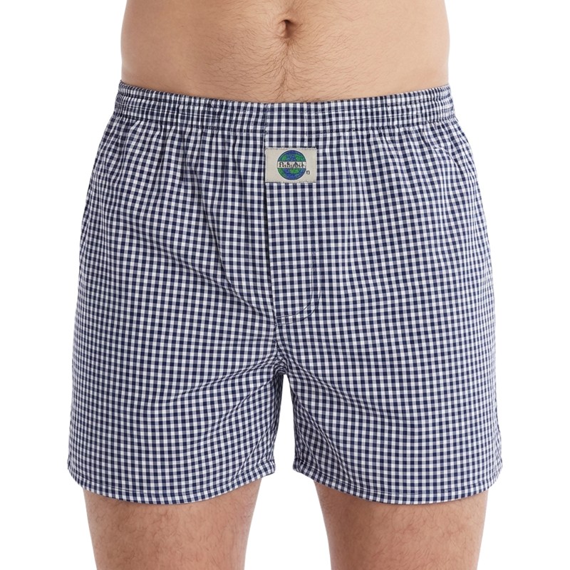 DEAL_Boxershorts_Dunkelblau_Weiss_kariert