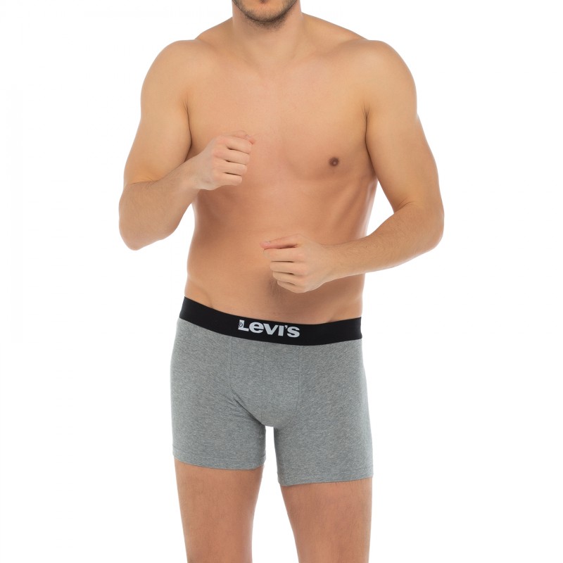 Levi's_4-erSet_BoxerBriefs_Schwarz&Grau