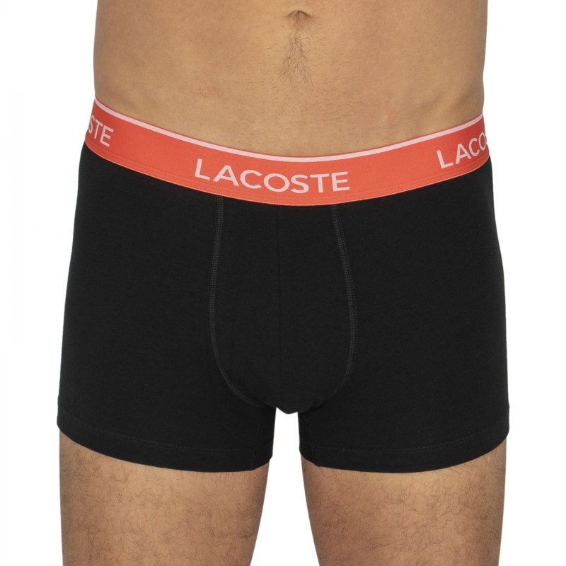 Lacoste_3-erSet_Trunks_Schwarz_mitverschiedenfarbigemWebbund