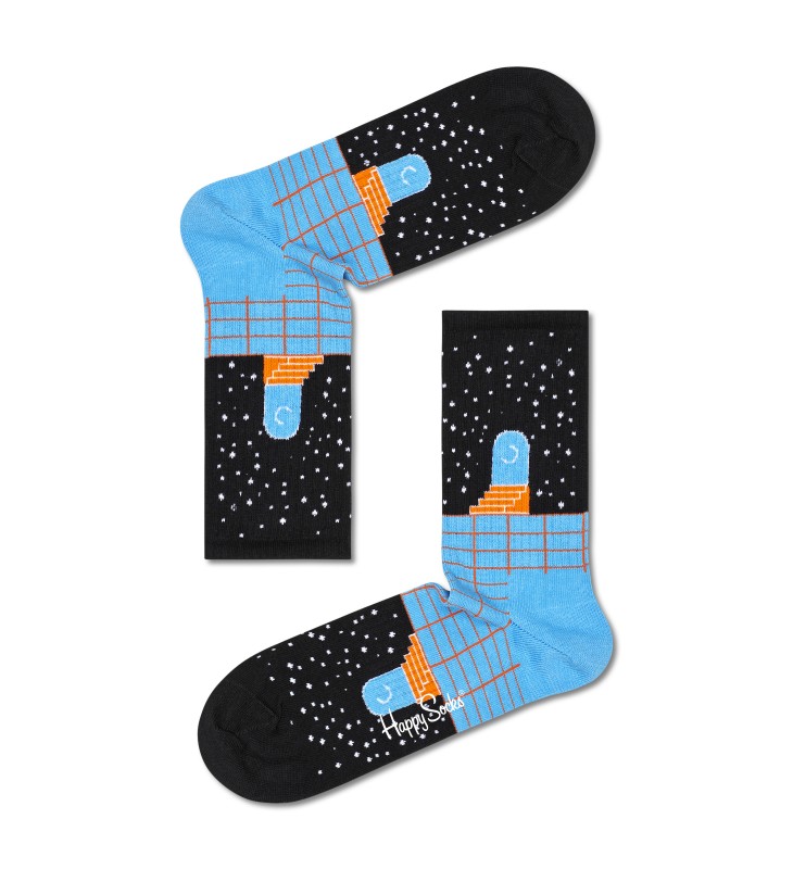 Boxerman_Herrensocken_Happy Socks_Socken_Blau Schwarz