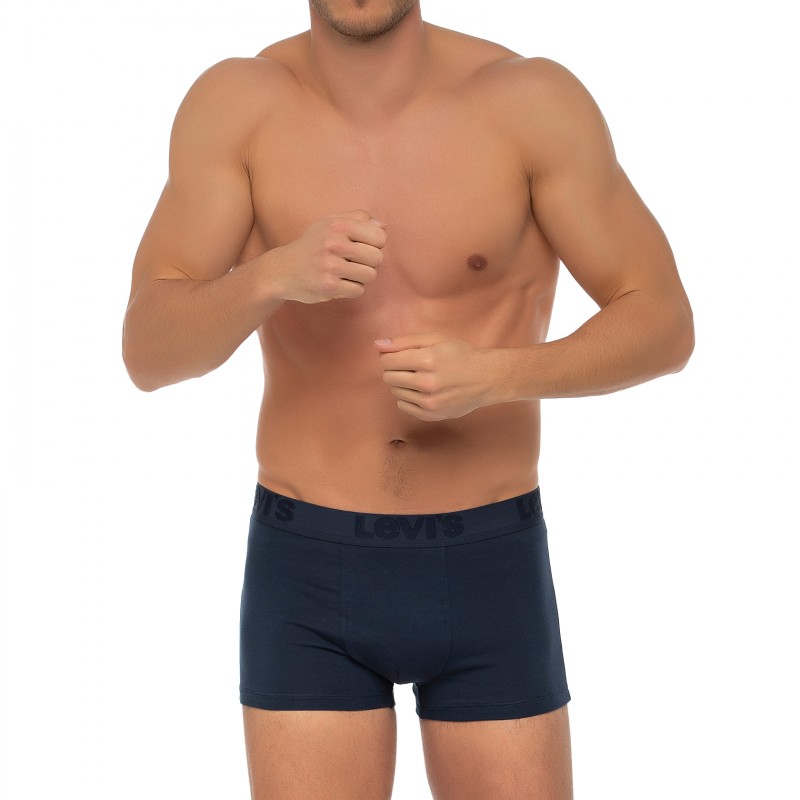 Boxerman_Herrenunterwäsche_Boxershorts_Levi's_3-er Set_Premium Trunks_Blau