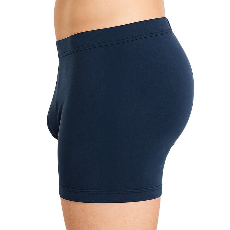 Schiesser_2-erSet_Trunks_Dunkelblau_Grau_Braun_gestreift