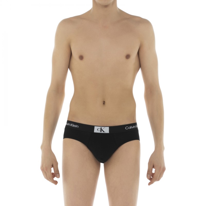 CalvinKlein_7-erSet_Slips_Schwarz_mitverschiedenfarbigemWebbund