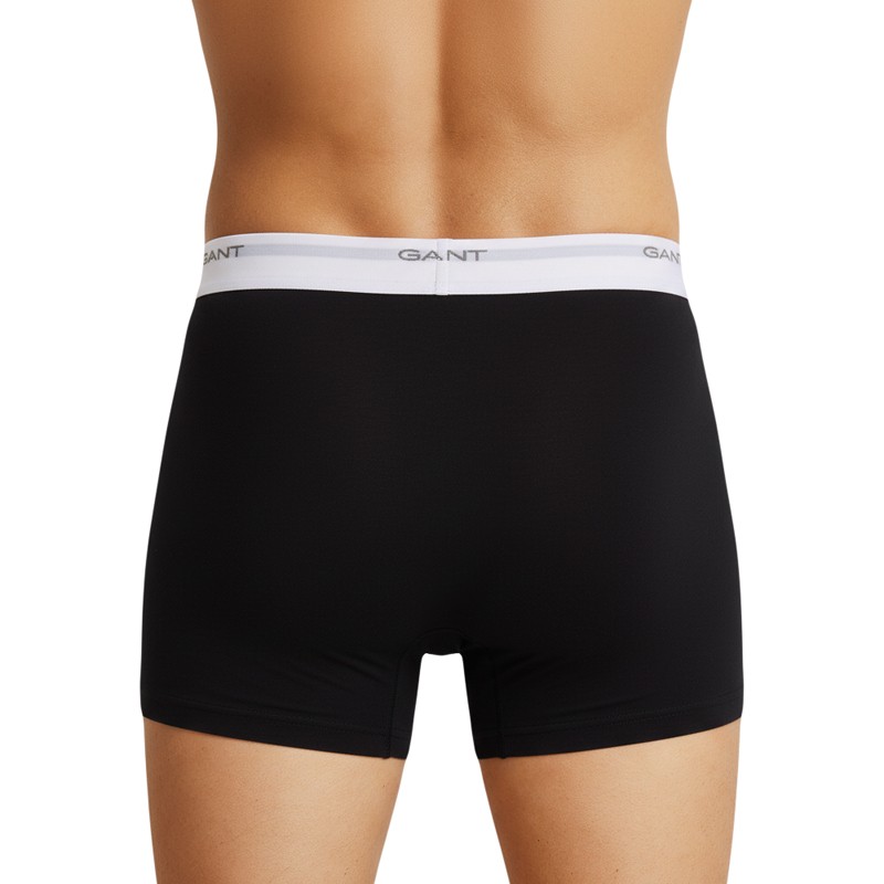 GANT_3-erSet_Trunks_Weiß_Hellgrau_Schwarz