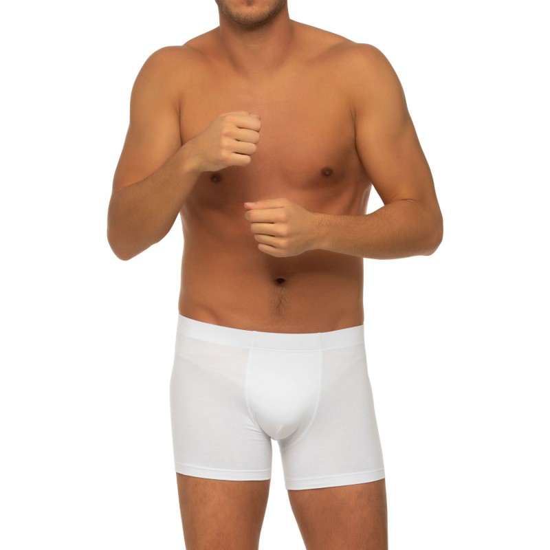 Boxerman_Herrenunterwäsche_Boxershorts_Seidensticker_3-er Set_Trunks_Weiß