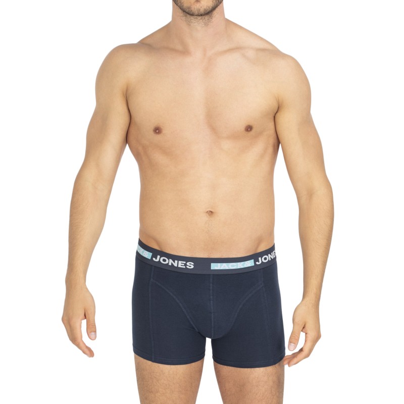 Jack & Jones_3-er Set_Trunks_Schwarz Blau & Türkis