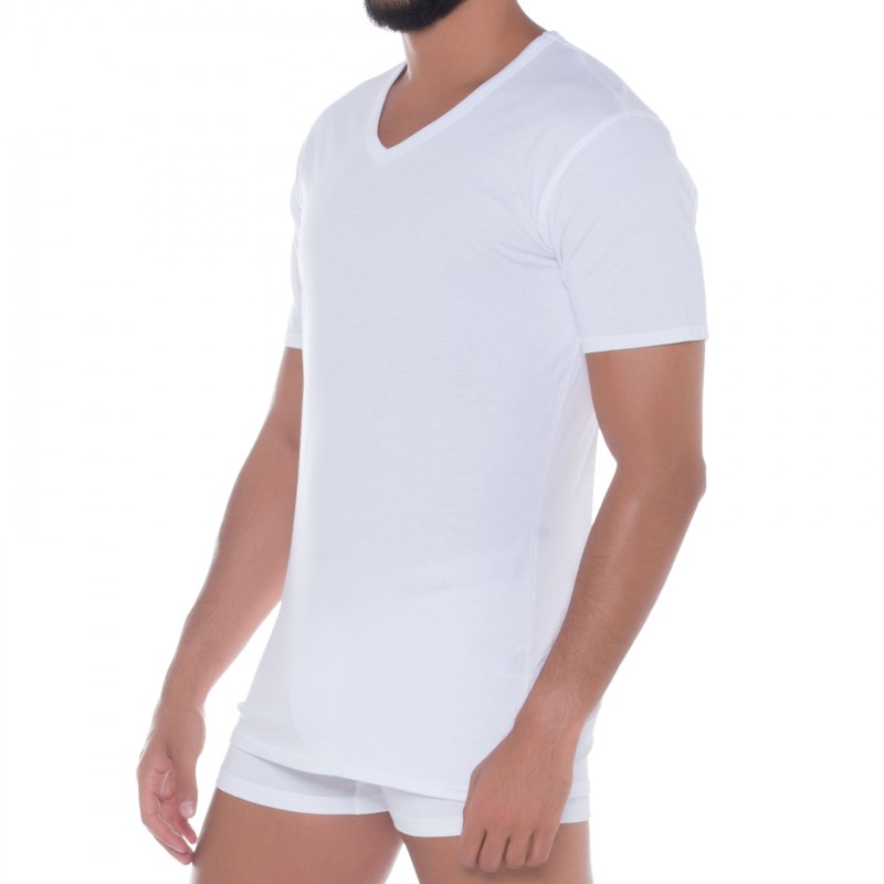 TomTailor_2-erSet_T-Shirt_Weiß_mitV-Halsausschnitt