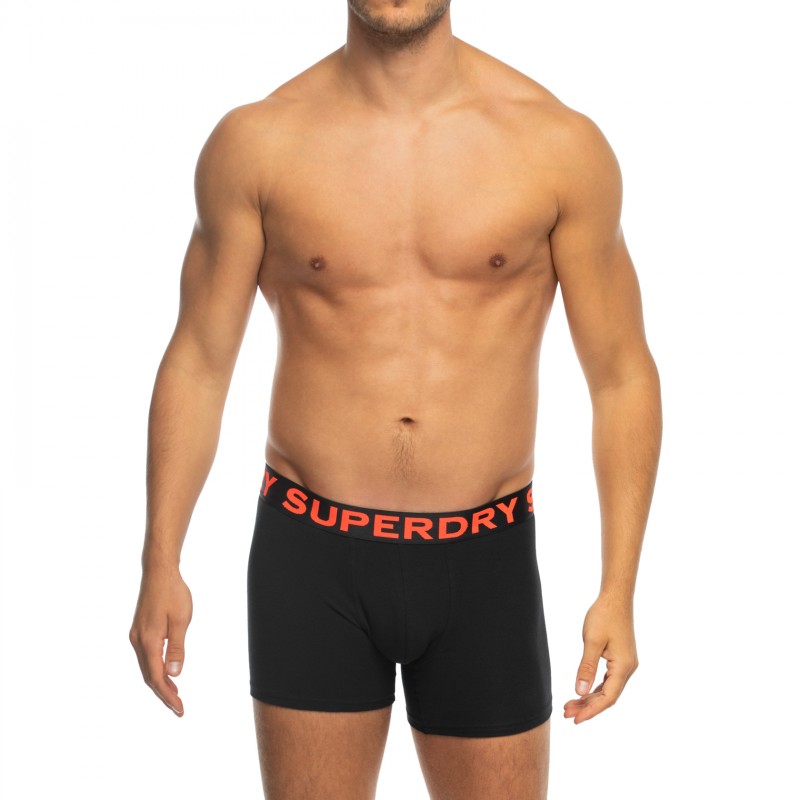 Superdry_3-erSet_BoxerBriefs_Schwarz,Orange&Grau