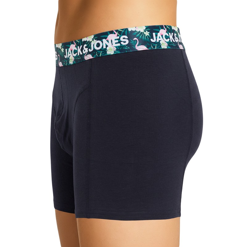 Jack & Jones 3-er Set Trunks Schwarz Jacflamingo