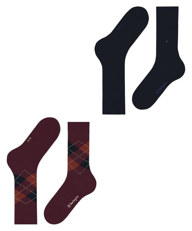 Burlington_Socken_Rot_Dunkelblau