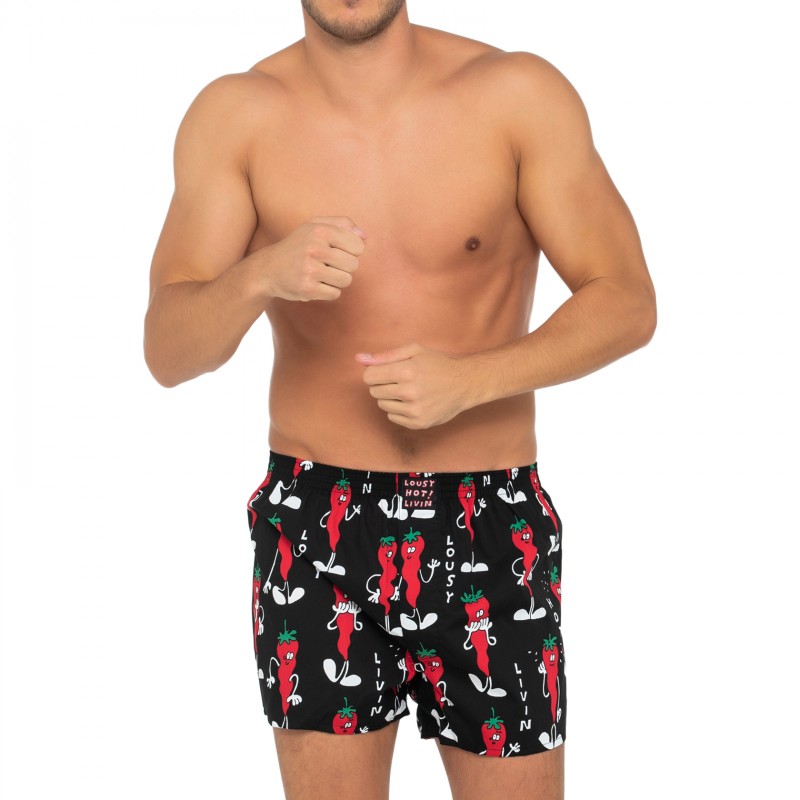 LousyLivin_2-erSet_Boxershorts_Schwarz_mitPrint