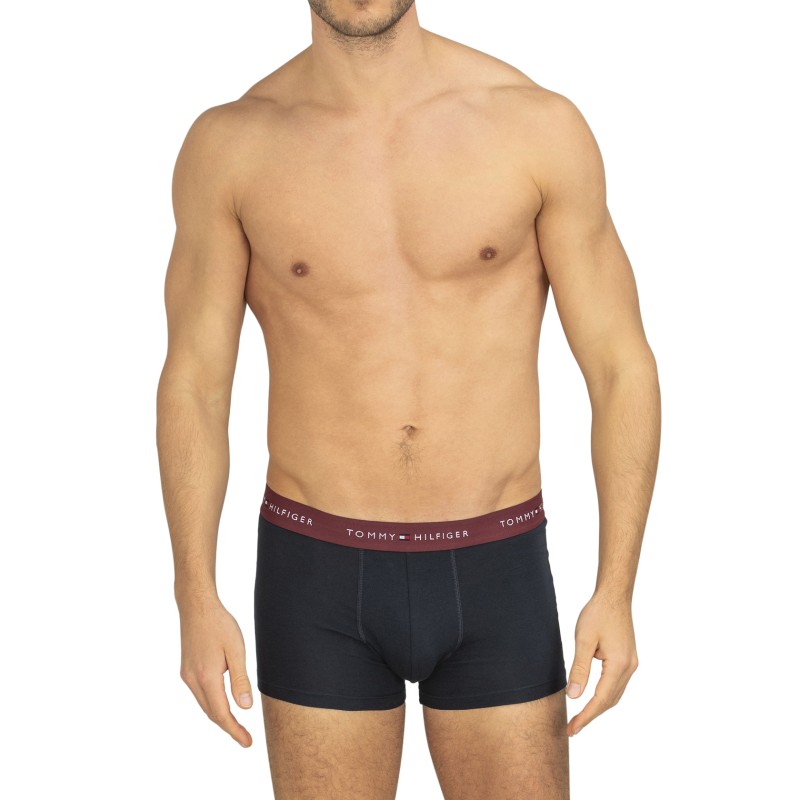 TommyHilfiger_3-erSet_Trunks_Blau_mitverschiedenfarbigemWebbund