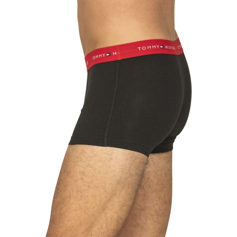 TommyHilfiger_3-erSet_Trunks_Schwarz_mitverschiedenfabigemWebbund