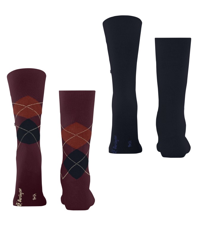 Burlington_Socken_Rot_Dunkelblau