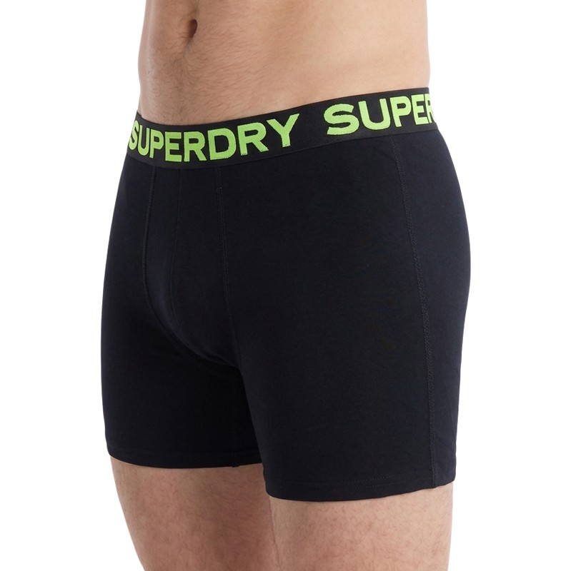Superdry_3-erSet_Trunks_Schwarz_bunteLogos