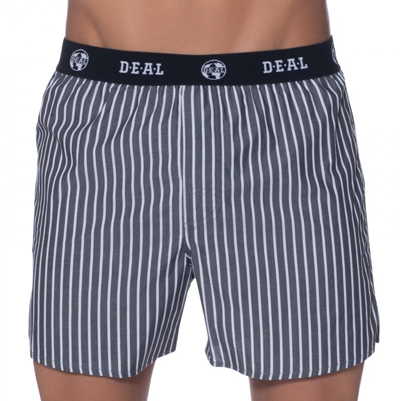 D.E.A.L International Boxershorts Grau mit Längsstreifen günstig online kaufen