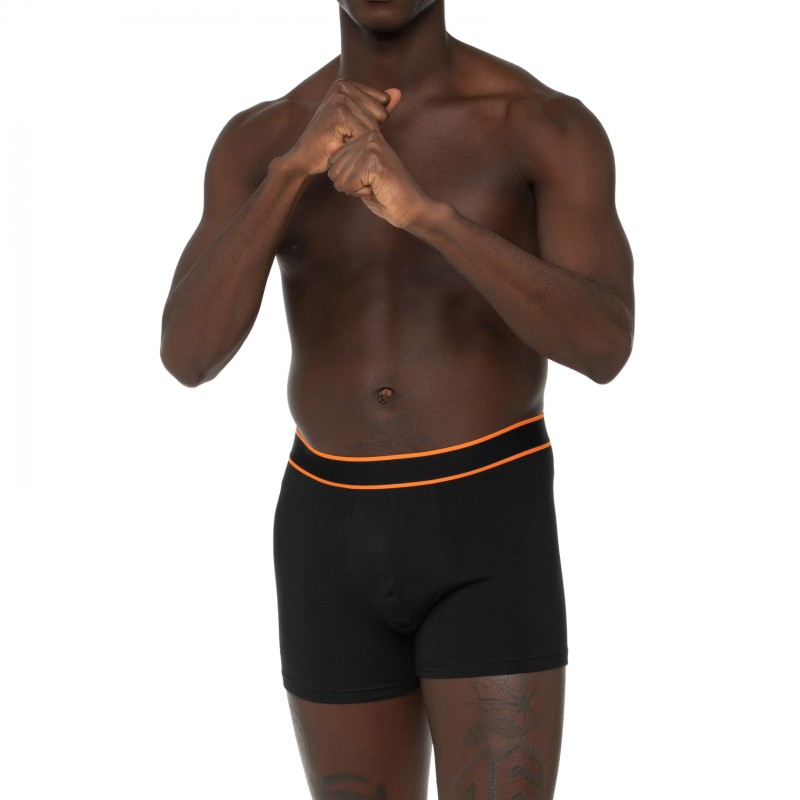 Boxerman_Herrenunterwäsche_Boxershorts_Schiesser_3-er Set_Trunks_Schwarz