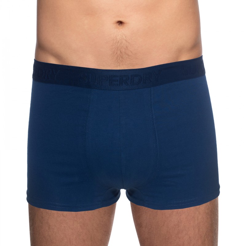 Boxerman_Herrenunterwäsche_Boxershorts_Superdry_2-er Set_Trunks_Blau Rosa