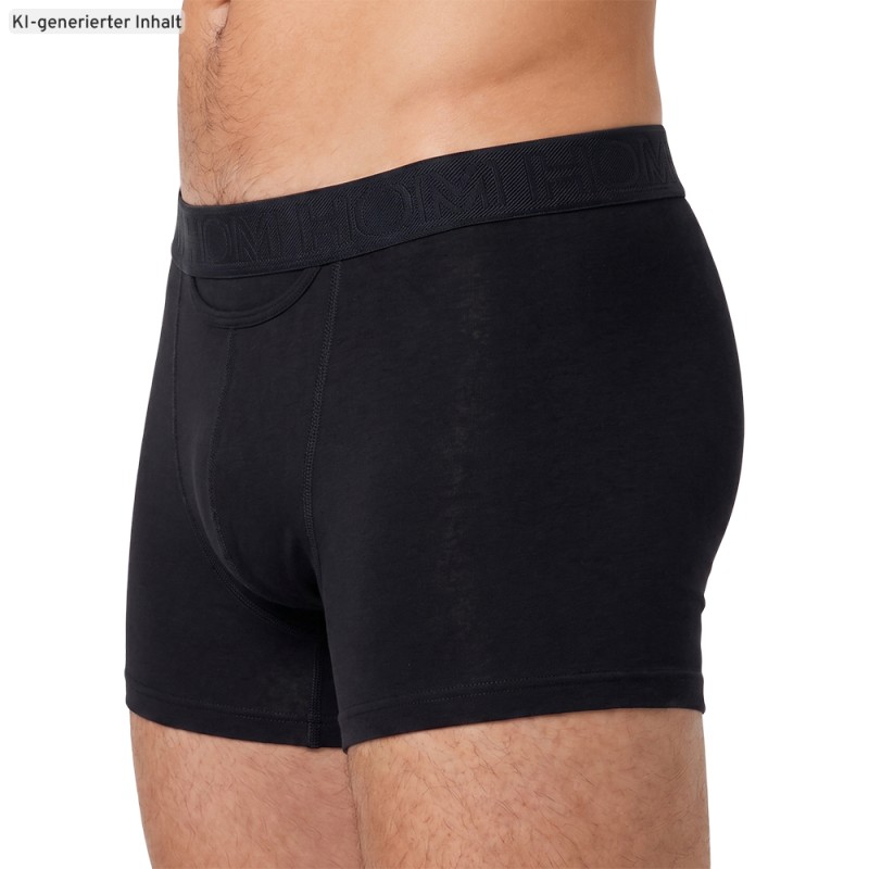 HOM_2-erSet_BoxerBriefs_Schwarz_mitMuster