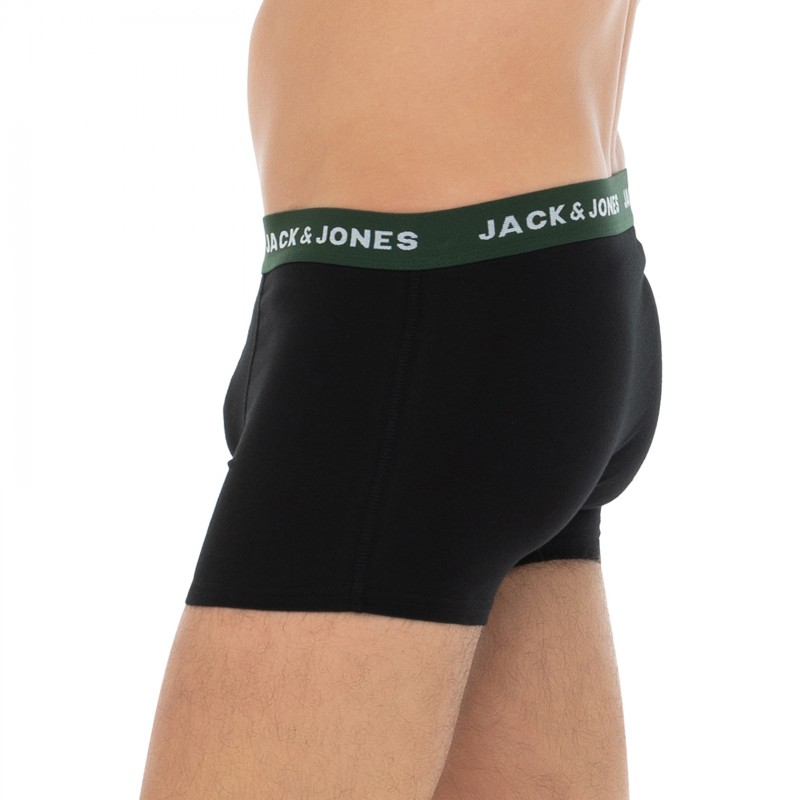 Jack&Jones_7-erSet_Trunks_Schwarz_mitverschiedenfarbigemWebbund