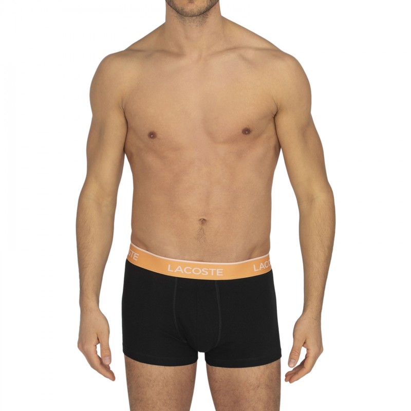Lacoste_3-erSet_Trunks_Schwarz_mitverschiedenfarbigemWebbund