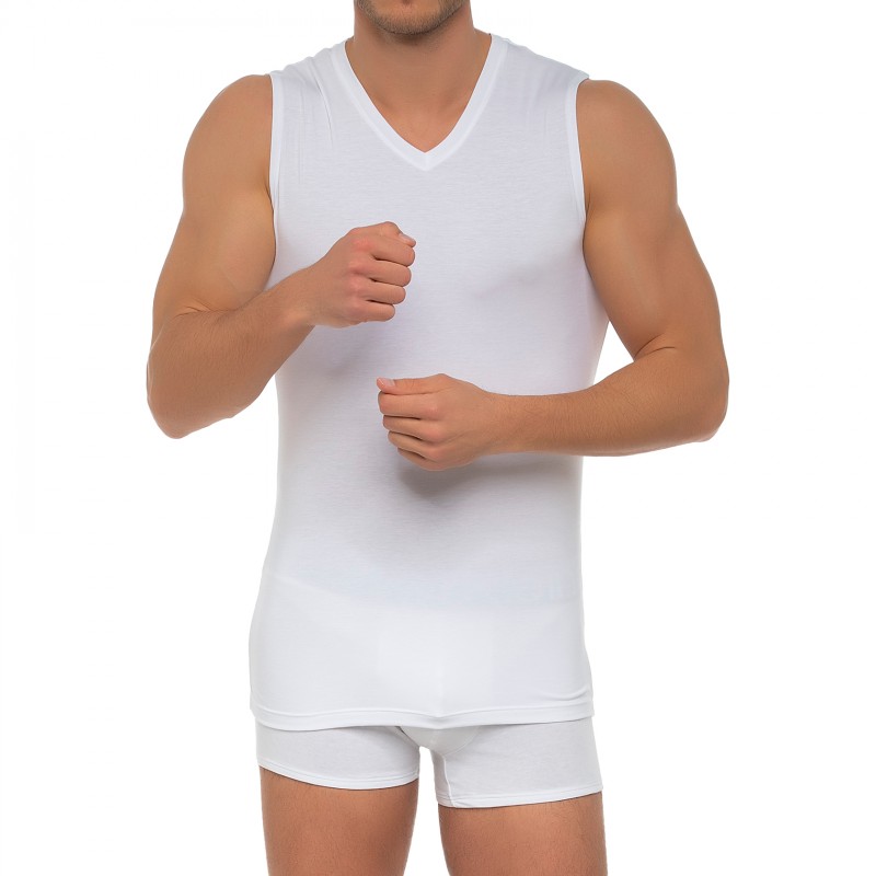 Boxerman_Herrenunterwäsche_Bodywear_Athleisurewear_Mey_Muscle-Shirt_Weiss