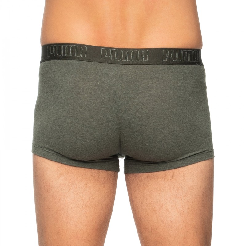 Boxerman_Herrenunterwäsche_Boxershorts_Puma_2-er Set_Basic Trunks_Olivgrün