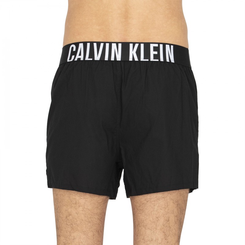 Calvin Klein 2-er Set Boxershorts Schwarz mit verschiedenfarbigem Webbund