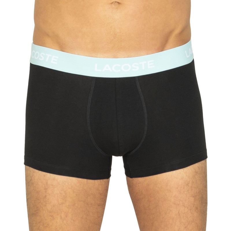 Lacoste 5-er Set Trunks Schwarz mit verschiedenfarbigem Webbund