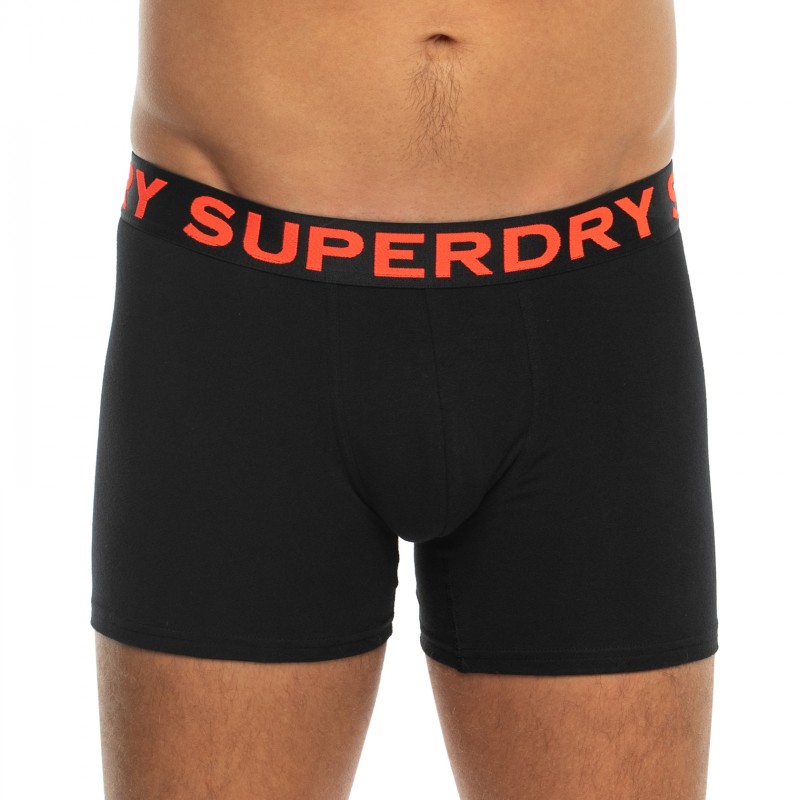 Superdry_3-erSet_BoxerBriefs_Schwarz,Orange&Grau