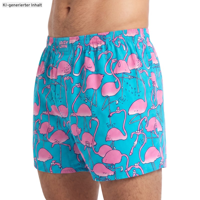 LousyLivin_3-erSet_Boxershorts_Flamingo